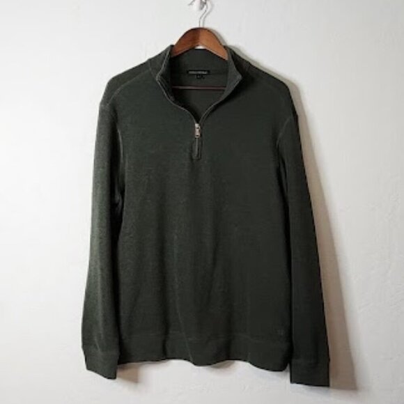 Banana Republic Men's 1/4 Zip Pullover Sweater Size Large - Picture 1 of 5